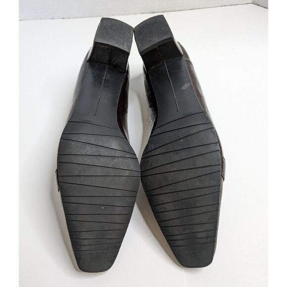 Vaneli Adsila Castagna Metallic Hammered Bronze Patent Leather Horsebit Pump 9.5 - Picture 8 of 8